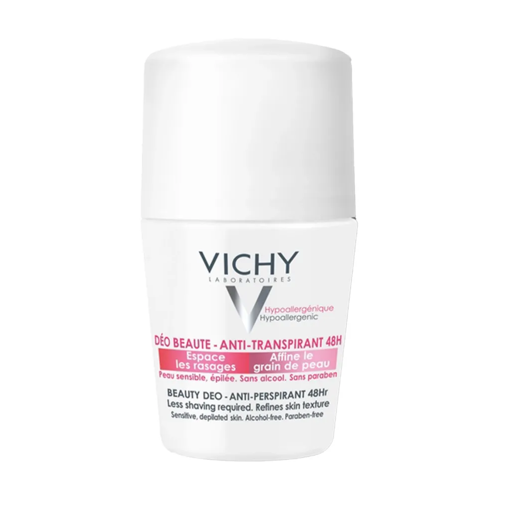 [3337871325657] VICHY DEO ROLLON ANTI REPOUSSE BEAUTY  48H BLANC ROSE 50ML