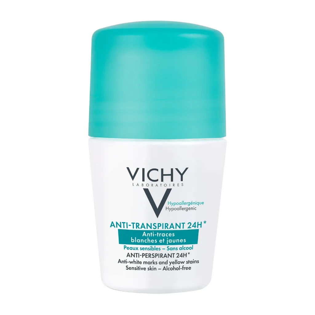 [3337871324599] VICHY DEO ROLLON ANTI TRACES BLANCHES 48H VERT 50ML