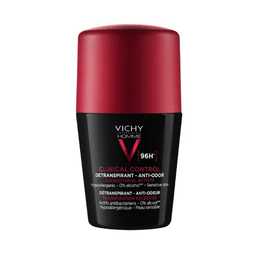 [3337875805025] VICHY DEO ROLLON HOMME CLINICAL CONTROL NOIR/ROUGE 96H