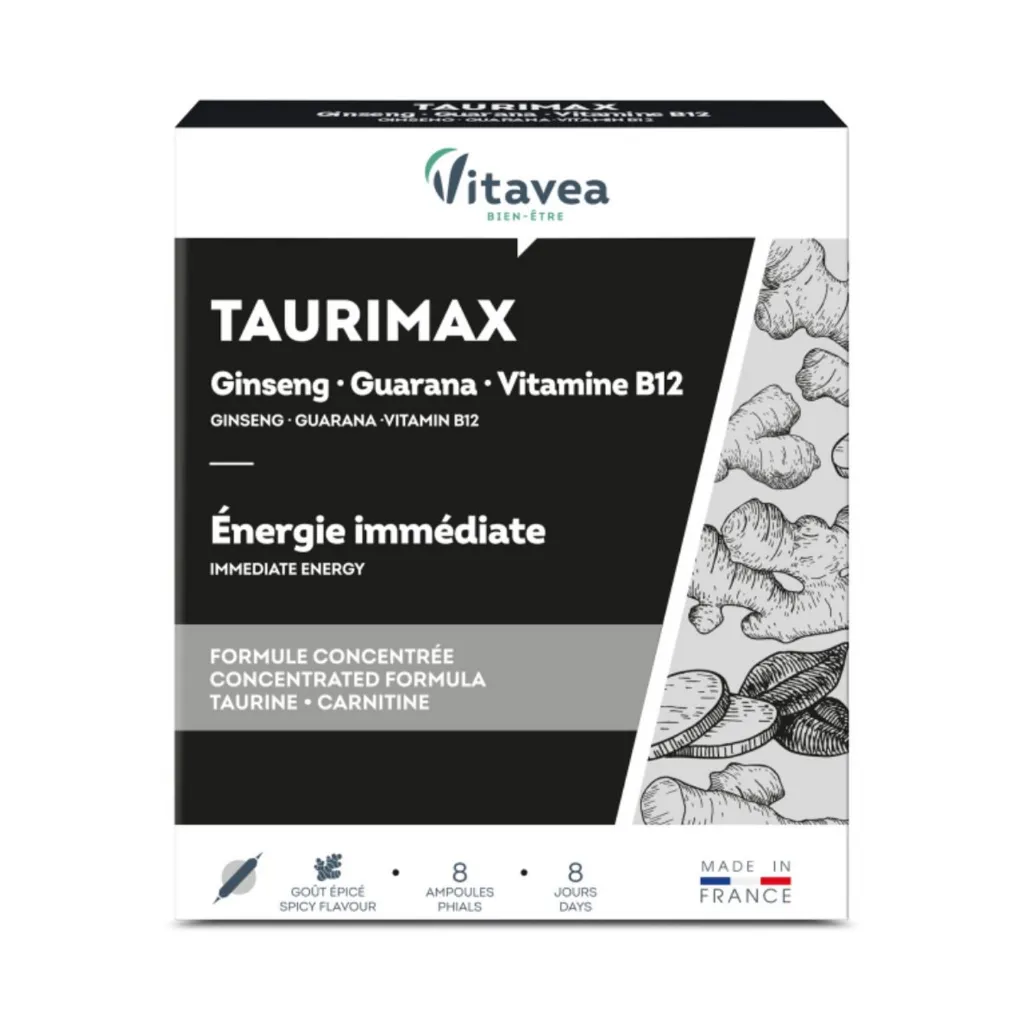[3286010009678] VITAVEA TAURIMAX GINSENG GUARANA VIT B12 ENERGIE B