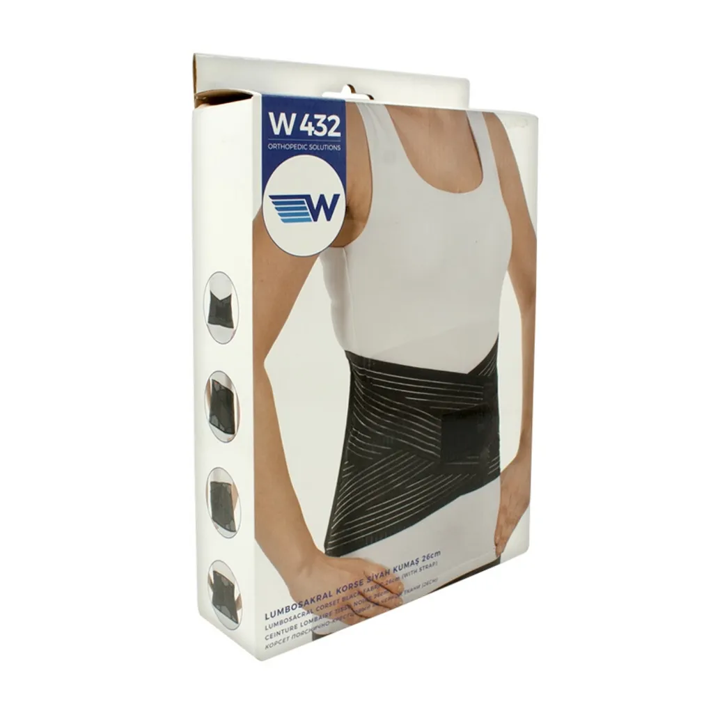 [8681190360031] W 432 CEINTURE LOMBRAIRE NOIR T/L ET XL